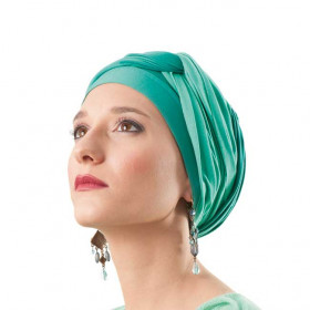 Foulard à nouer Leslie vert MM Paris