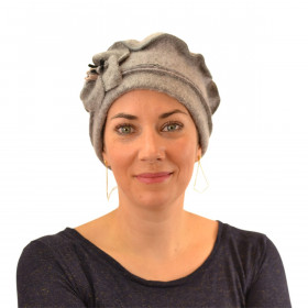 Turban en laine Ankara-Gris