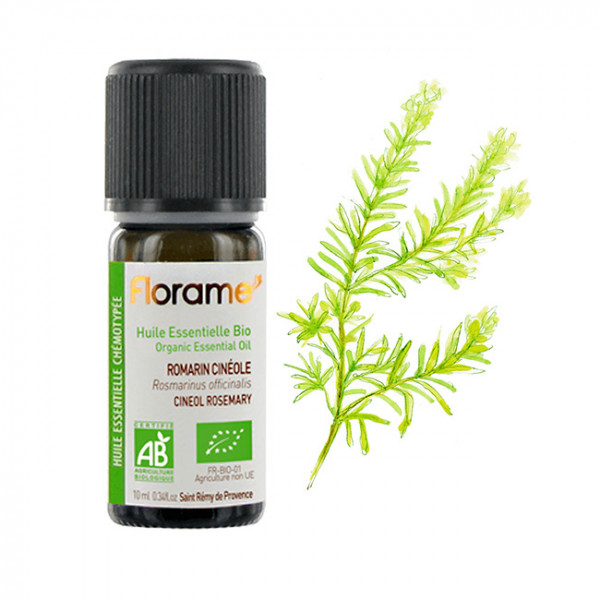 Organic essential oil - Cineol rosemary - 10ml / 0,3oz - Florame