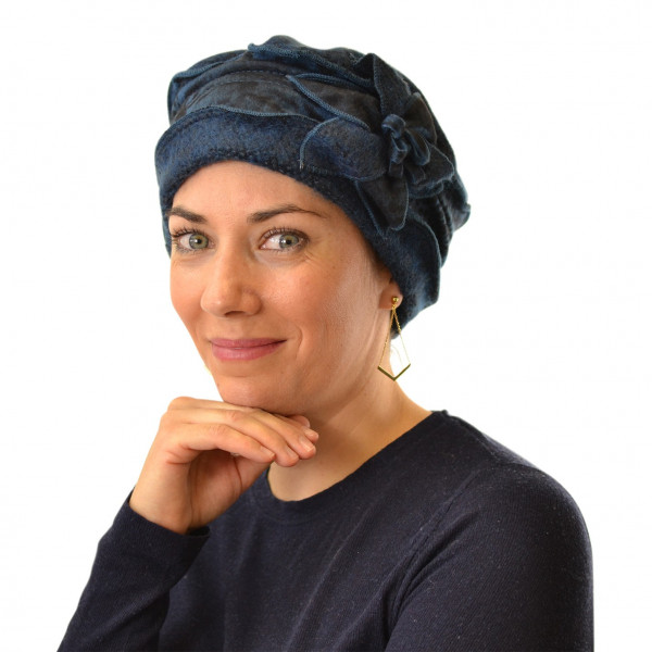 Turban polaire Giulia -Bleu