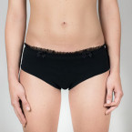 Culotte en coton bio Camille noir - Coeur de Lys