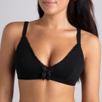 Soutien-gorge Camille Noir en coton bio - Coeur de Lys