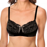 Soutien-gorge sans armatures Alina noir/peau