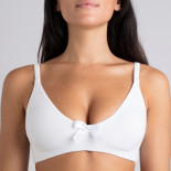 Soutien-gorge Johanna Blanc - coton biologique - Coeur de Lys 