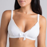 Soutien-gorge Camille blanc en coton bio - Coeur de Lys 