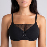 Soutien-gorge poches Capucine Noir en coton bio - Coeur de Lys