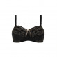 Soutien-gorge sans armatures Alina noir/peau